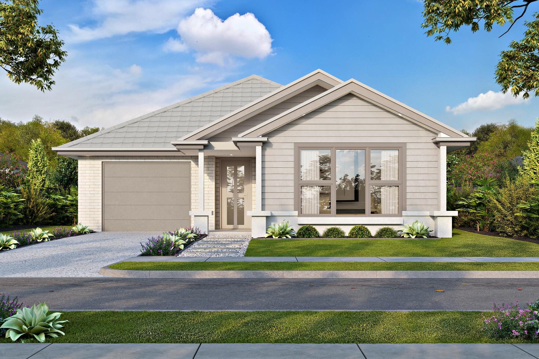 Genesis 21 Single Garage Hampton facade