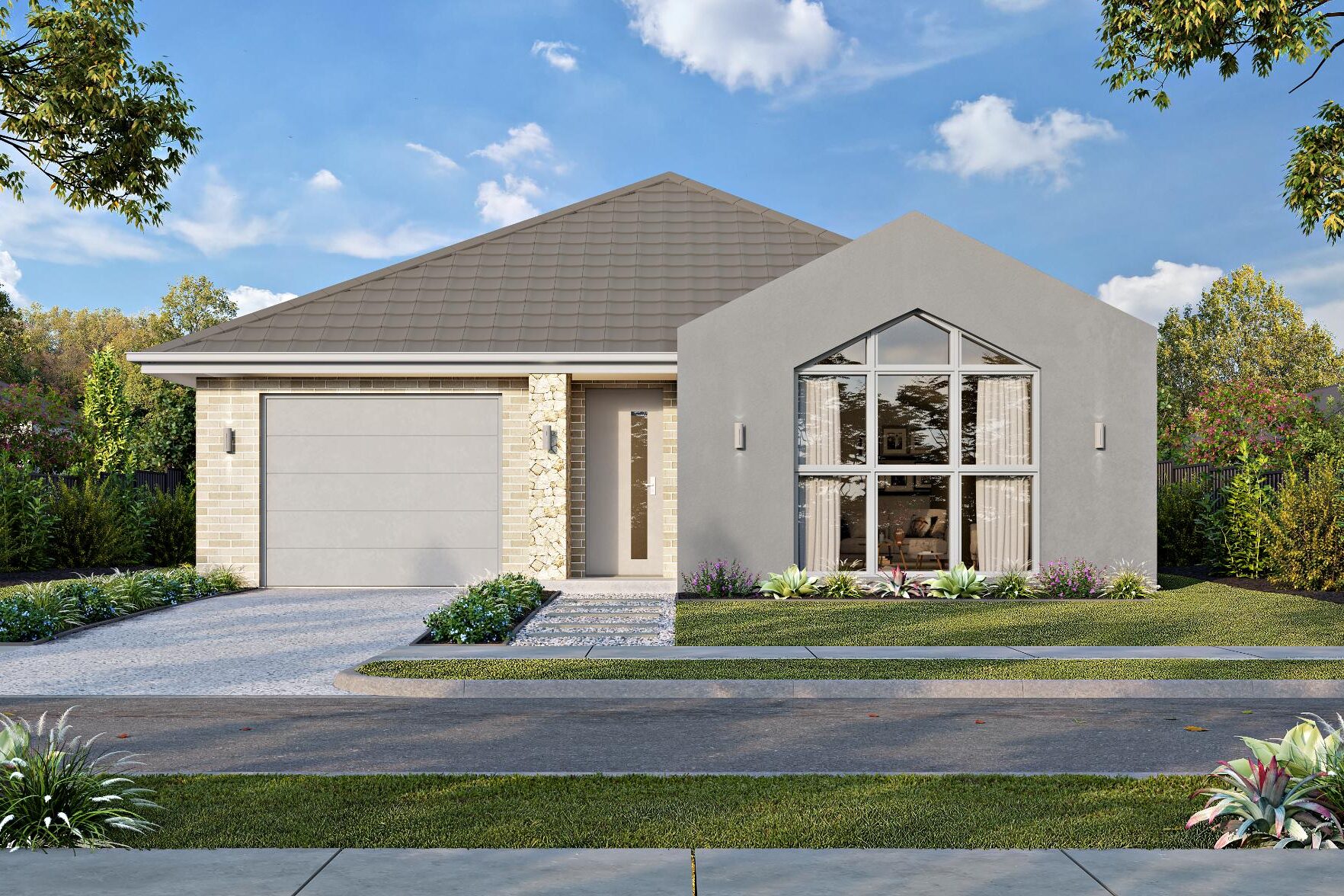 Genesis 21 Single Garage Modern Barn facade