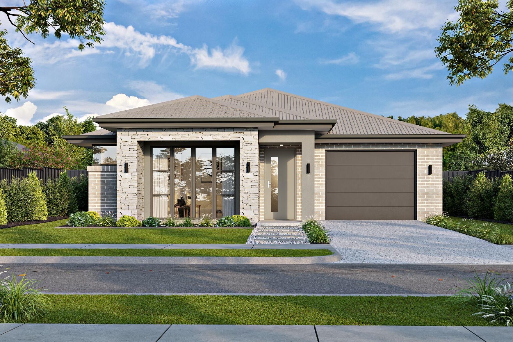 Genesis 21 Single Garage Modern facade