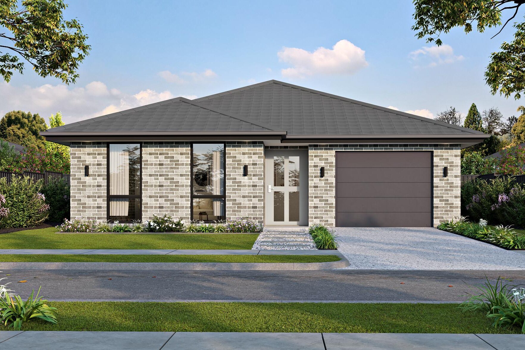 Genesis 21 Single Garage Traditional facade