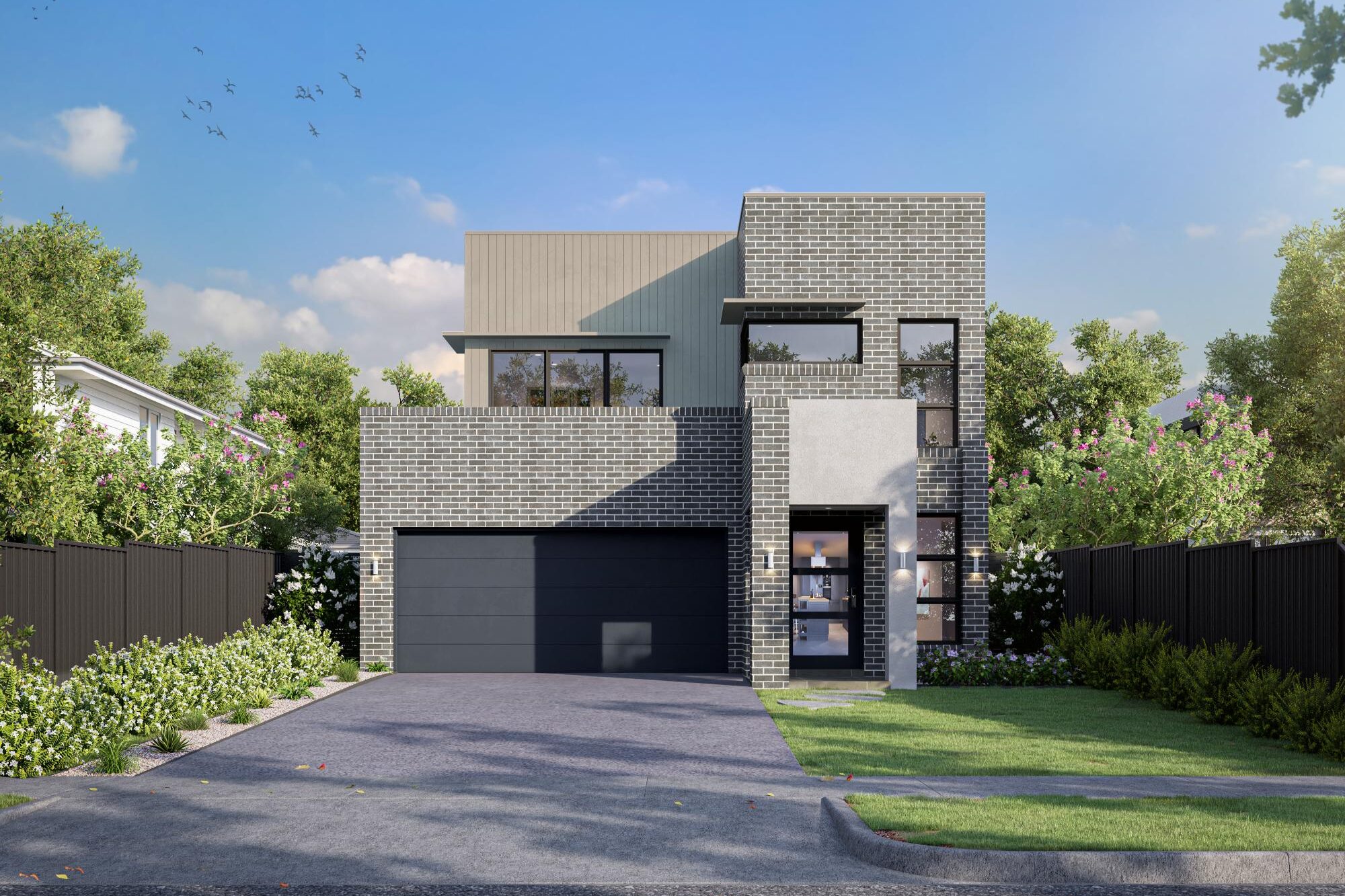 Aspire 30 Double Garage Contemporary facade