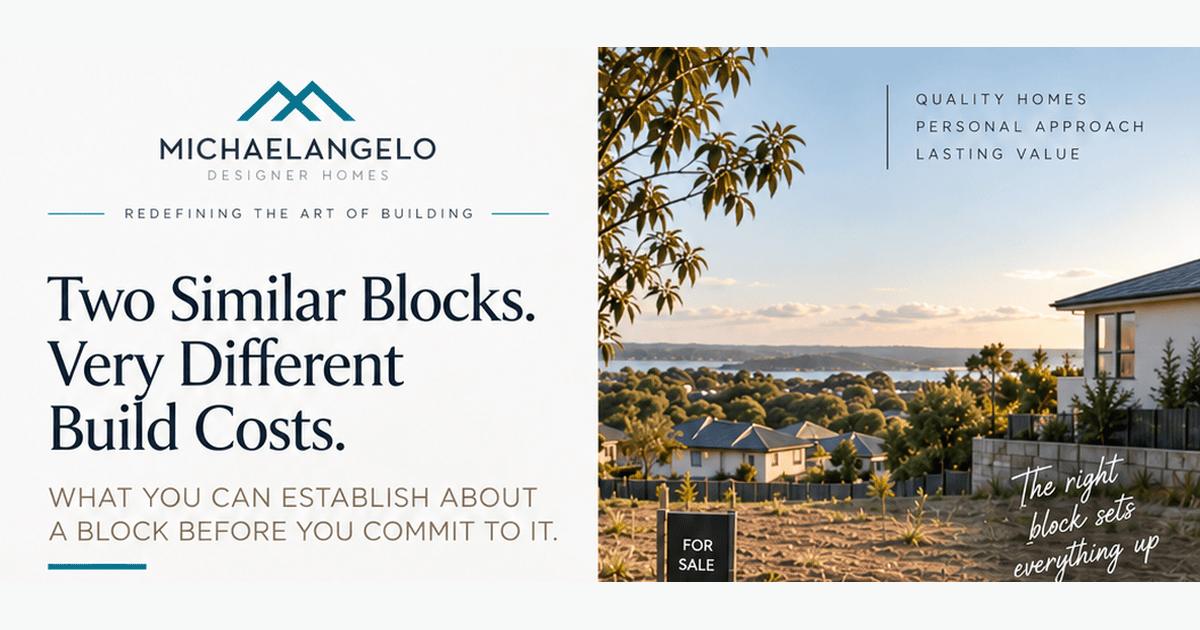 Two similar blocks, very different build costs: what you can establish about a block before you commit to it