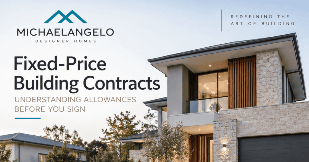 Fixed-price building contracts and allowances — what a fixed price actually fixes, and which items remain provisional sums