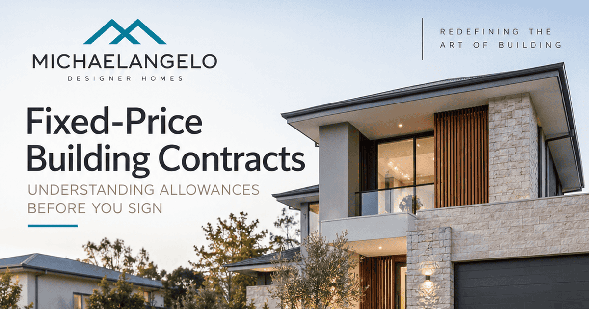 Fixed-price building contracts and allowances — what a fixed price actually fixes, and which items remain provisional sums